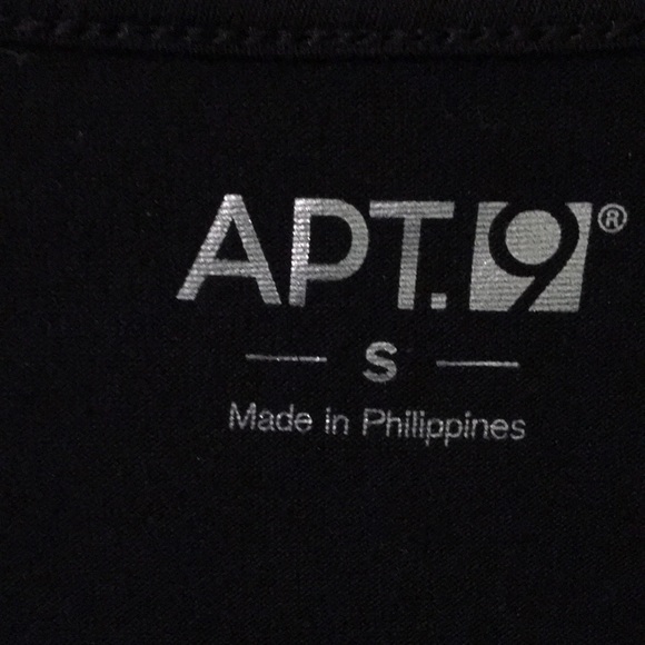 New NWT Apt 9 Black Tie Textured Stretch Circle Tank Top Shell S M - Picture 6 of 11